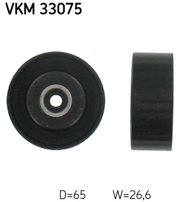 Deflection/Guide Pulley, V-ribbed belt - VKM 33075 SKF